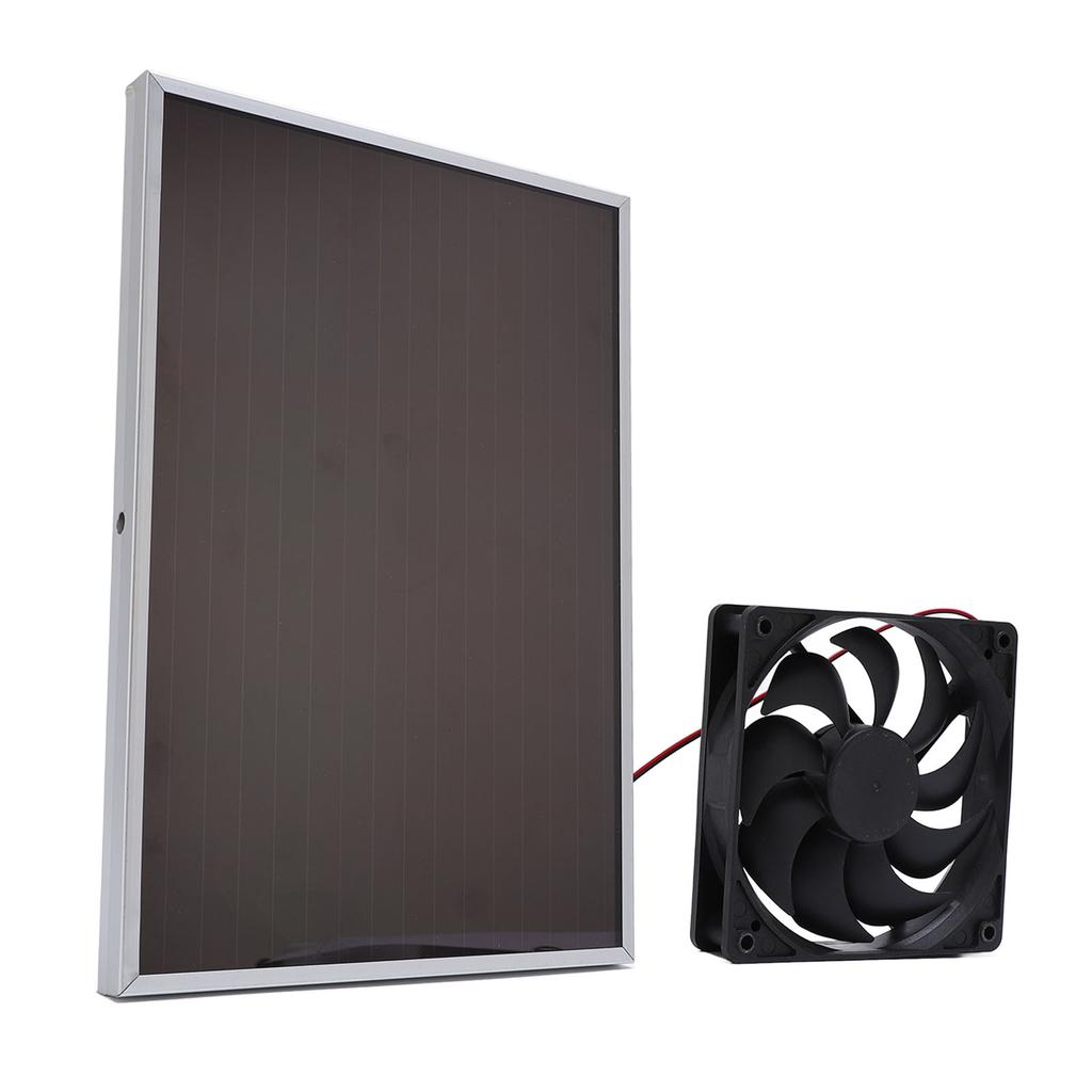 5W Solar Panel with 6in Fan Fast Ventilation Portable Solar Panel Powered Fan Kit for Car Home