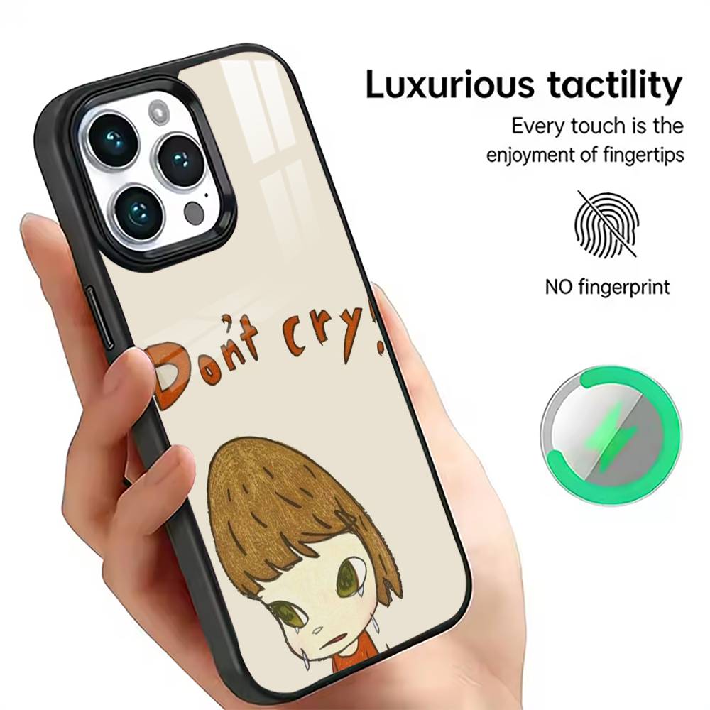 Art Y-Yoshitomo Nara Phone Case For iPhone17,16,15,14,13,12,11 Plus,Pro Magnetic with Magsafe Wireless Charging iPhone15PRO