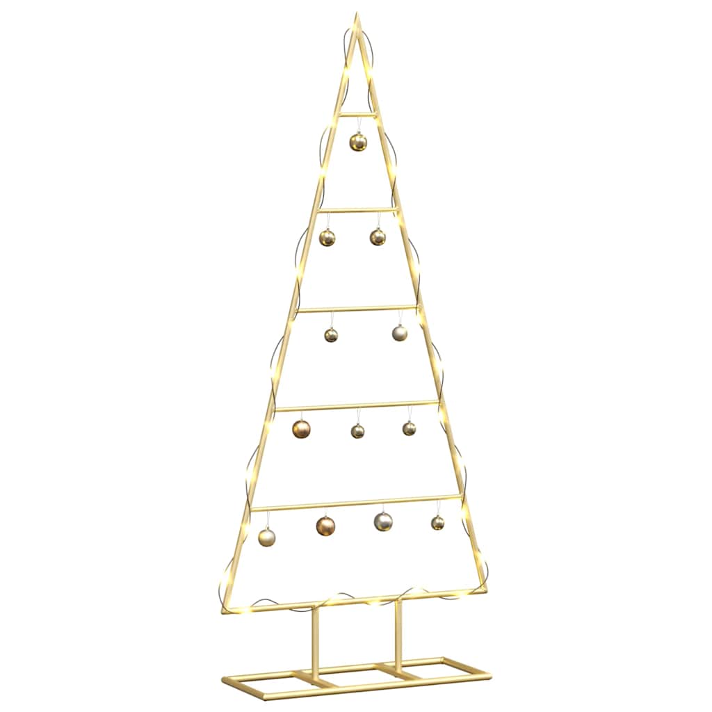 Metal Christmas Tree Gold 90 cm Powder Coated Steel