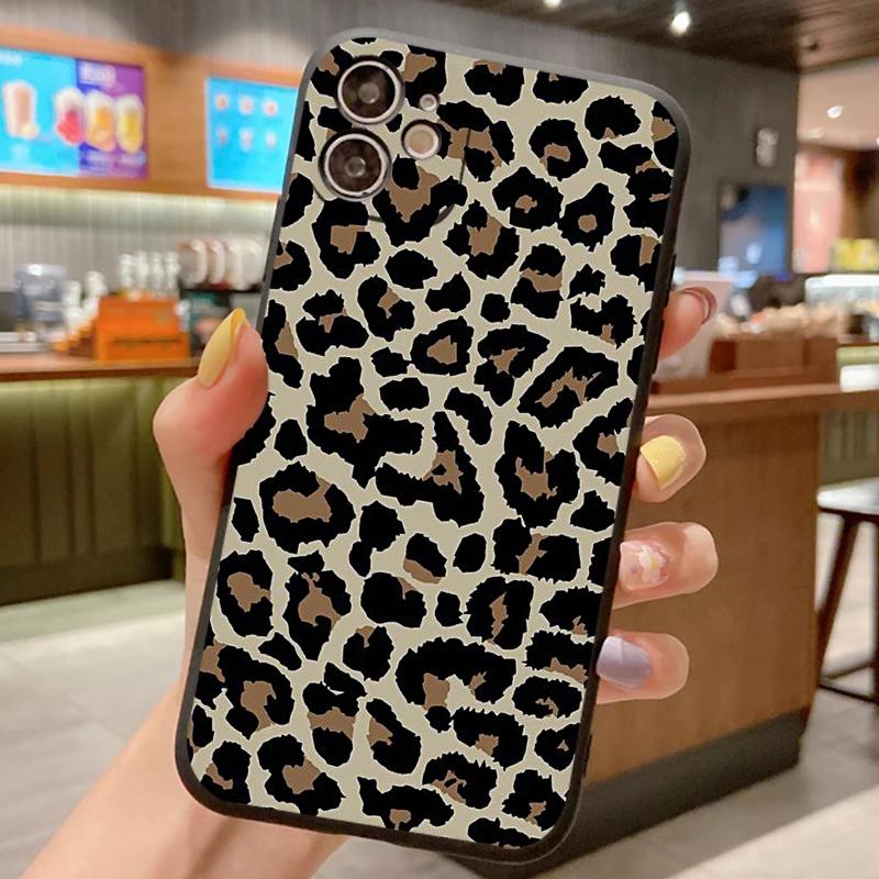 Pattern Case For Samsung Galaxy S24 S23 S21 S20 S22 FE Ultra 5G S10 S9 S8 S10E Plus Lite Leopard Silicone Shockproof Cover