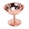  Ice Cream Cup Stainless Steel Dessert Bowl Flower Shaped Metal Footed Snack   Serving Cup for Salad Fruit Pudding Yogurt Party 
