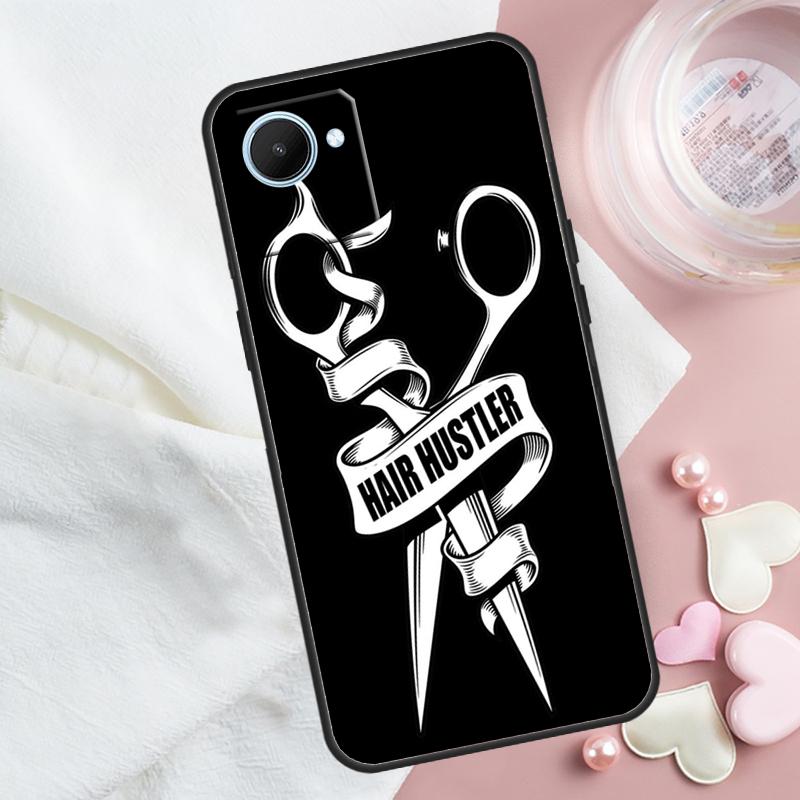 Barber Shop Hair Stylist Salon For Realme GT 6T 6 5 GT7 Pro C67 C75 C61 C55 C53 C51 C21Y C25S 10 11 12 13 14 Pro Plus Case