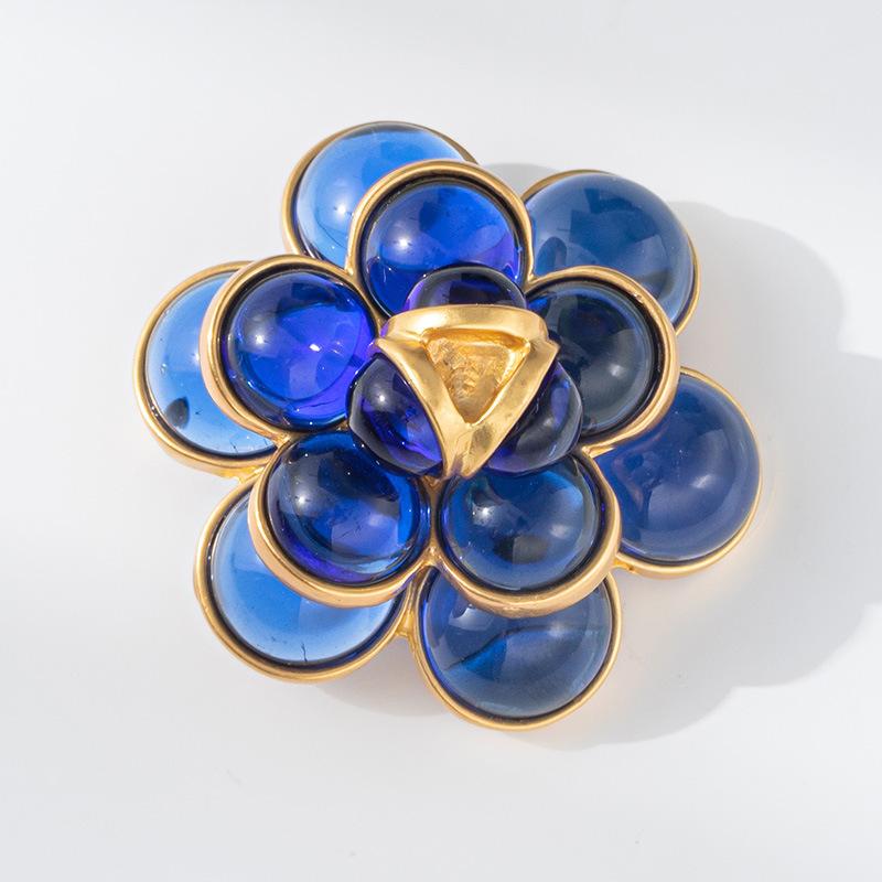 

Броши для пожилых людей, брошь в виде цветка, листа, булавки для женщин, костюм, подвеска, модные броши, ювелирные изделия синий