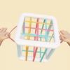 New 1-2 Year Old Boy Girl Baby Sensory Bin Shape Sorter Colorful Cube Sorting Game Shape Blocks Montessori Educational Toys Game