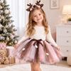 Brown Deer Reindeer Tulle Skirt Christmas Costume Tutu Dress Cute Girl Tutu Skirt  Party
