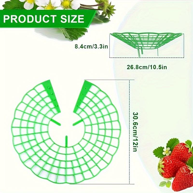 Zelený stojan na pěstování jahod se 3 robustními nohami - PVC podpůrná klec na rostliny a odolný proti korozi, ideální pomůcka pro pěstování