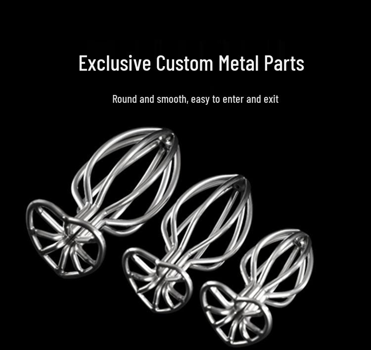 Metal Hollow Anal Plug - Rear Entry Flirting & Training Erotic Toy