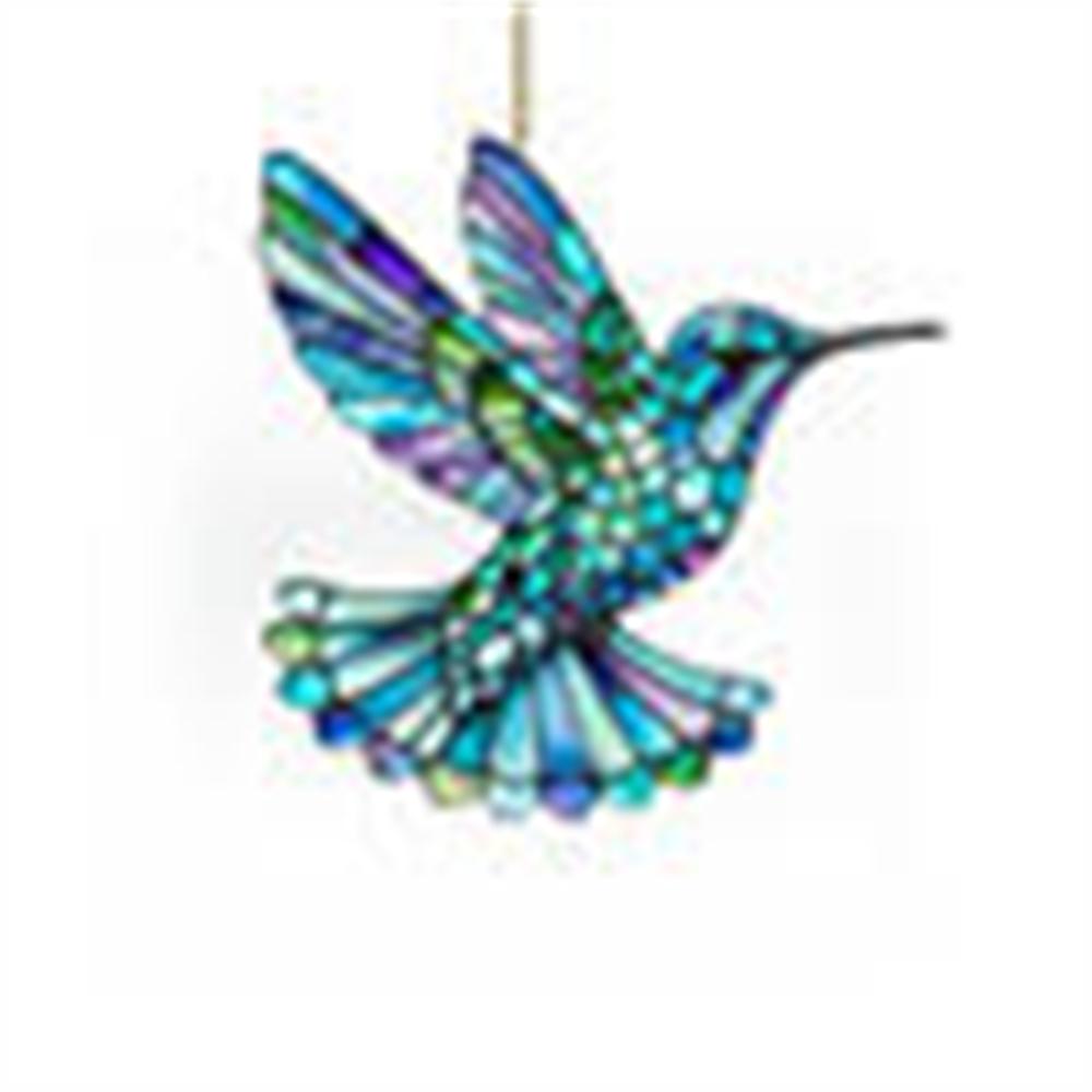 2D Acrylic Flat Printing Birds And Flowers Animal Pendant Home Tree Window Hanging Decor Gift Pet Lover Car Backpack Ornament