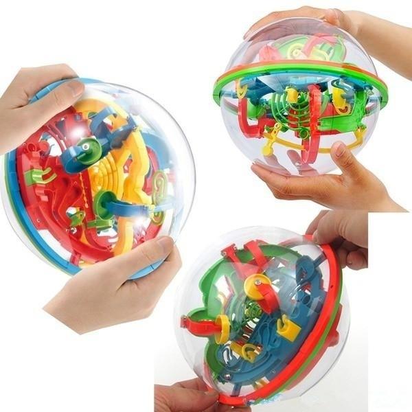 100-trinns 3D-ball med gave Pedagogiske leker Puslespill Balanse Logic Ability Spill for barn Voksne