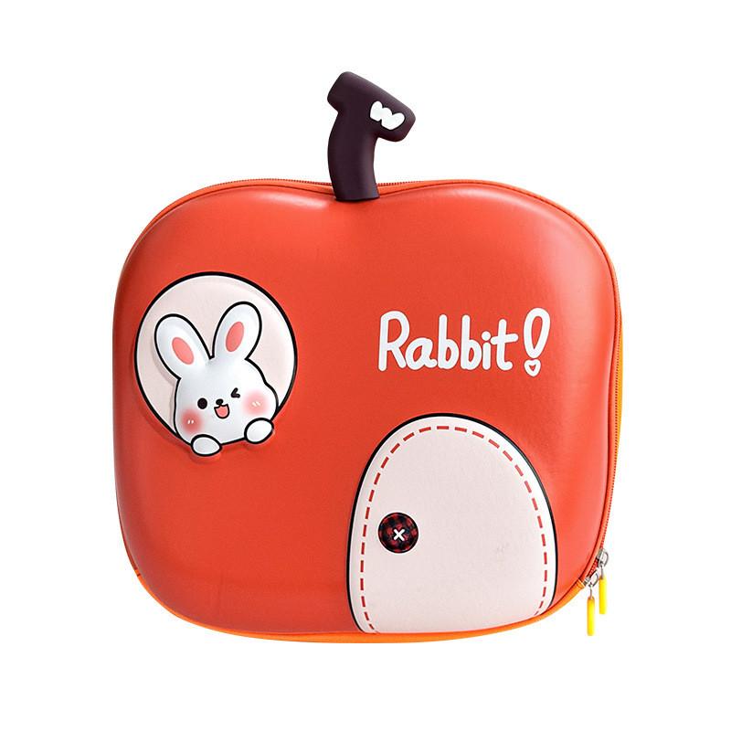 Playful Apple Shaped Kids Backpack With Breathable Fabric Ideal For Everyday Adventures