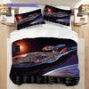 Starship Cosmic Clouds Threepiece Set 1 Duvet Cover 2 Pillowcase Without Core Duvet Cover And Pillowcase Soft And Comfortable Bedding Set