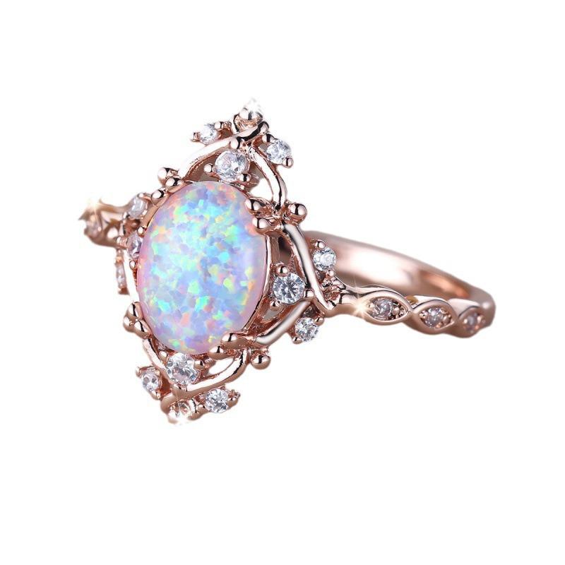 Ouni Shein Elegant Simple Oval Ring: Light Luxury, Unique Style, Personality