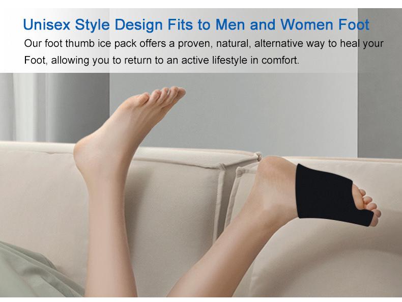 Elastic Gel Ice & Hot Ankle Support with Toe Protector