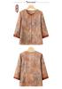 Grandma's Summer Three-Quarter Sleeve Top for Elderly Women