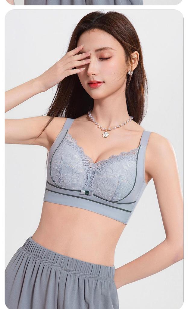 Lace Wire-Free Plus Size Bra for Large Busts: Minimizing, Shaping, Push-Up Comfort, Reduces Underarm Fat - New Style