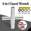 Professional Carbon Steel Crosses Head Water Valving Spanner Faucet Wrench Suitable For Different Pipe Fittings And Size