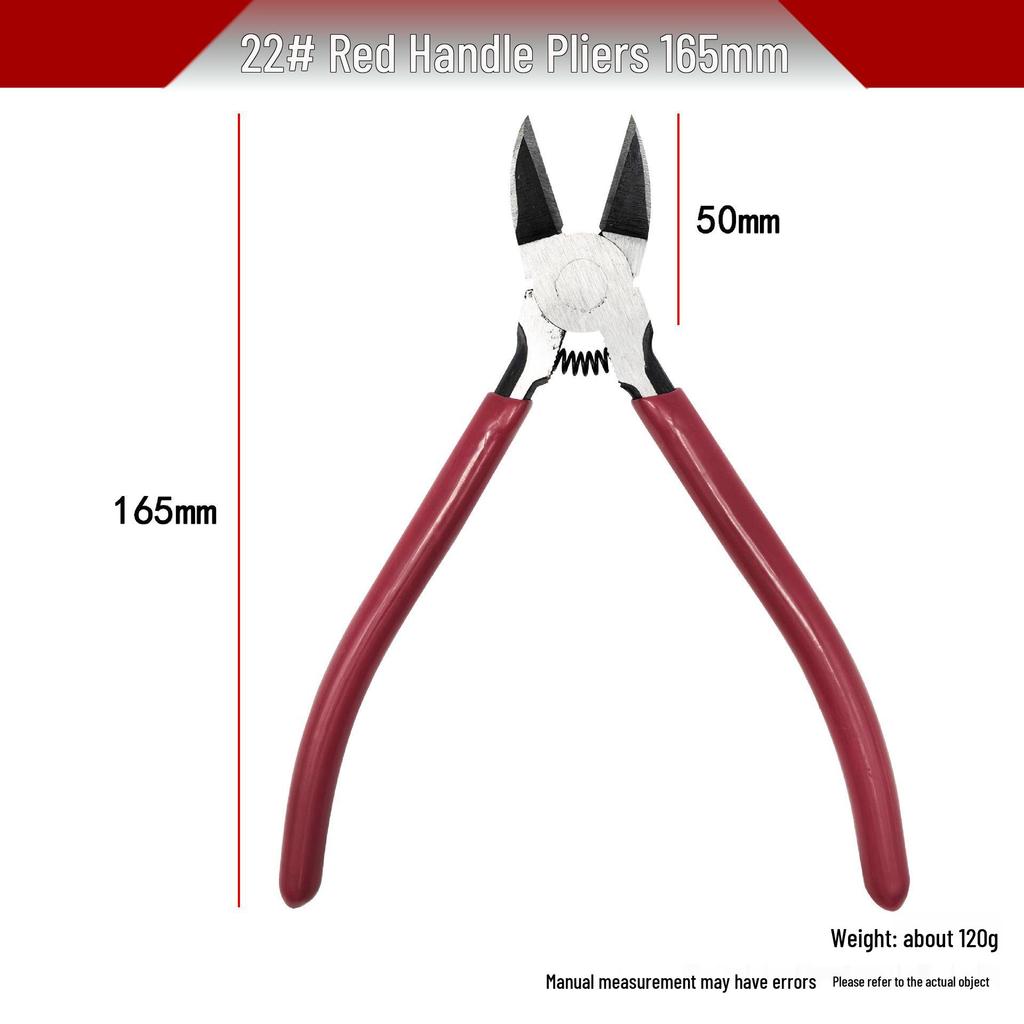 Precision Angled Industrial Wire Cutters: High-Hardness Manual Pliers for DIY & Electronic Components