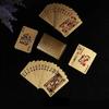 24K Guldfolie Spelkortlek Perfekt för Poker Praktiska Skämt Festgåvor Jul Halloween Thanksgiving Gåva