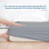 MAXSHARER Earthing Fitted Sheet Organic Cotton with Conductive Silver Fiber Grounding Bed Sheet Fitted Sheet for Nature Wellness