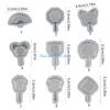 HX6F Trendy Sand Silicone Mold Keychain Moulds Fan Shaped Silicone Ornament Molds Durable DIY Crafts Molds for Making Pendant