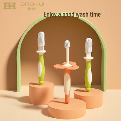 Soft Latex Baby Elephant Toothbrush for Boys and Girls, Ages 0-1