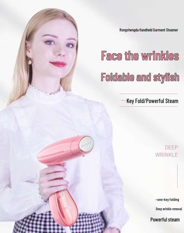 מגהץ אדים ידני סטנדרטי אירופאי | מתקפל, נייד 120 מ"ל מגהץ חשמלי לשימוש ביתי