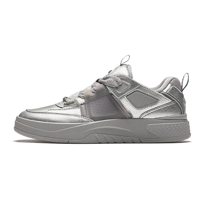 Anta Aoyou Pro Trendy Versatile Durable Low-Top Skate Shoes Men Sneakers Pigeon-Gray 912438015-2 39