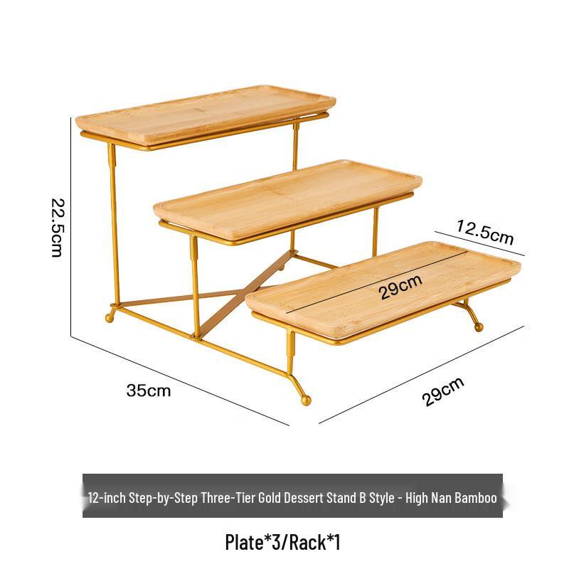 Three-Tier Dessert & Snack Display Stand