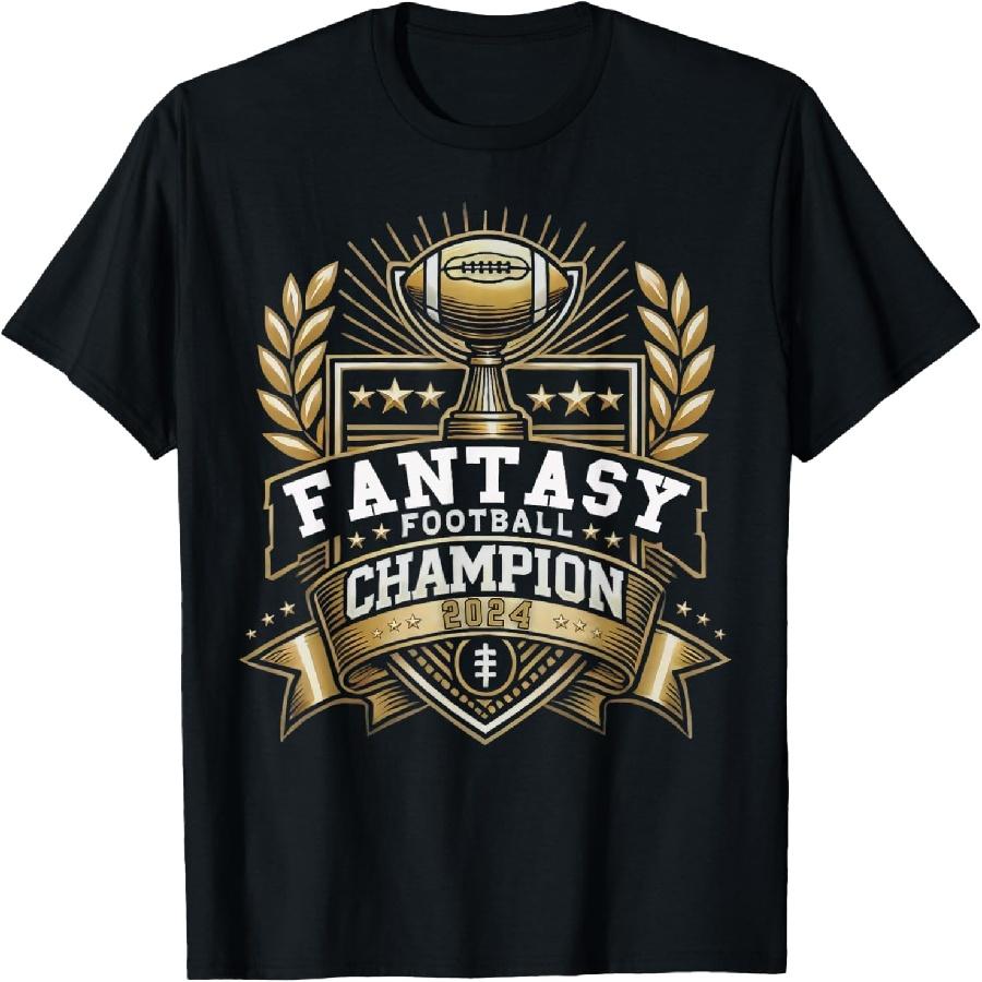 Fantasy League Champ 2024 Winner Fantasy Football Champion T-Shirt