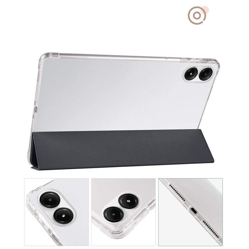 For Xiaomi Redmi Pad Pro/Redmi Pad Pro 5G/Poco Pad Case with Pen Slot Tri-Fold Stand Leather Tablet Cover Auto Wake/Sleep