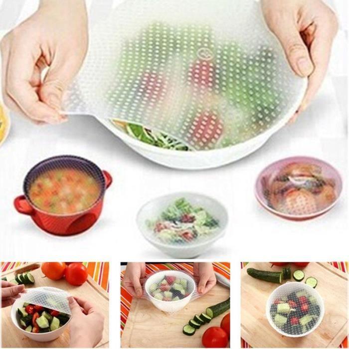 1Pcs emballage alimentaire avec outil de cuisine de recouvrement scellable transparent (20 cm x 20cm)
