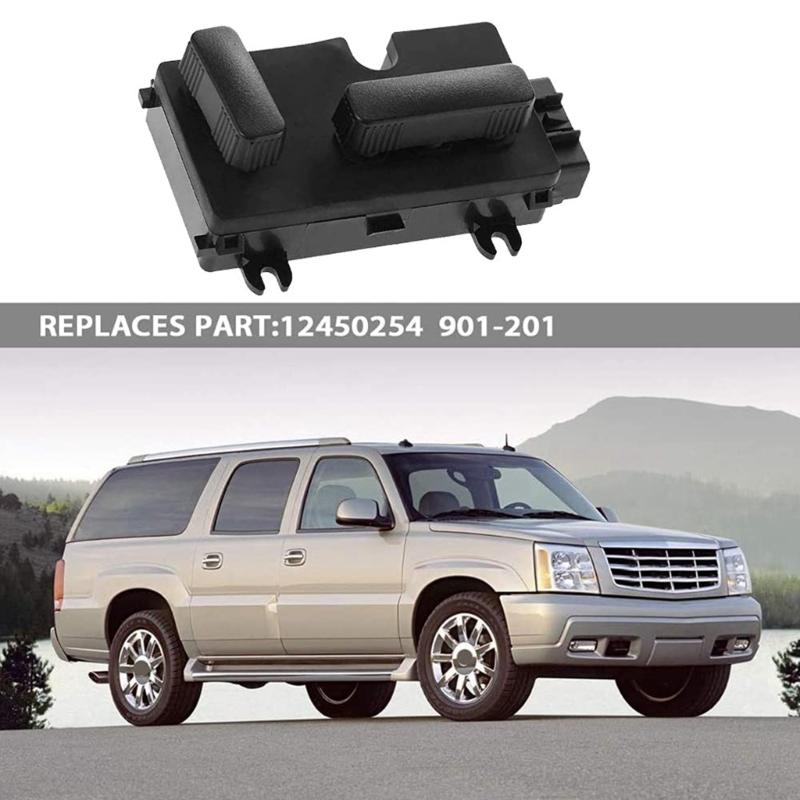 Car Power Seat Adjuster Recline Switch Front Left Right Driver Passenger Side Compatible for 1500 2500 12450166 12450254