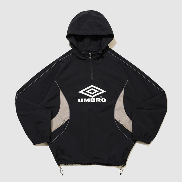 Umbro Hbl Engineered Crew Hooded Anorak Black (Uq323Cwt97) (B Type)