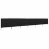 6 Piece Windscreen Mesh 800 X 80 Cm Black