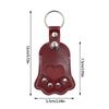 Fashionable Pet Hair Memorial Keychain PU Leather Souvenir Pouch For Cats Dogs Furs Storage Animal Accessories Keyring