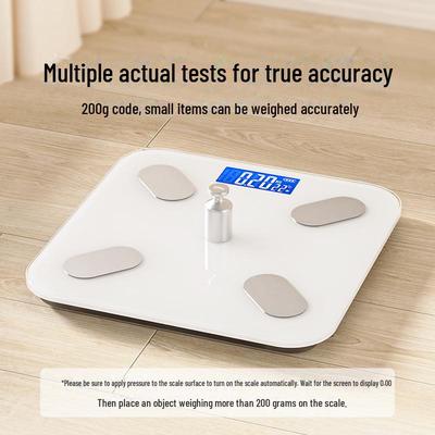 Jiake Smart Bluetooth Rechargeable Body Fat Scale - High-Precision Electronic Weighing for Home Use