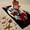 Horror Clown Laughing Beach Towel, Super Soft Microfiber, Gift for Her/Him, Birthday, for Pool, Beach, Travel, Home Decor Fan gifts