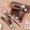 13pcs Makeup Brushes with 1pc Makeup Sponge Puff and Makeup Bag Multi-functional Makeup Tools Foundation Brushes Powder