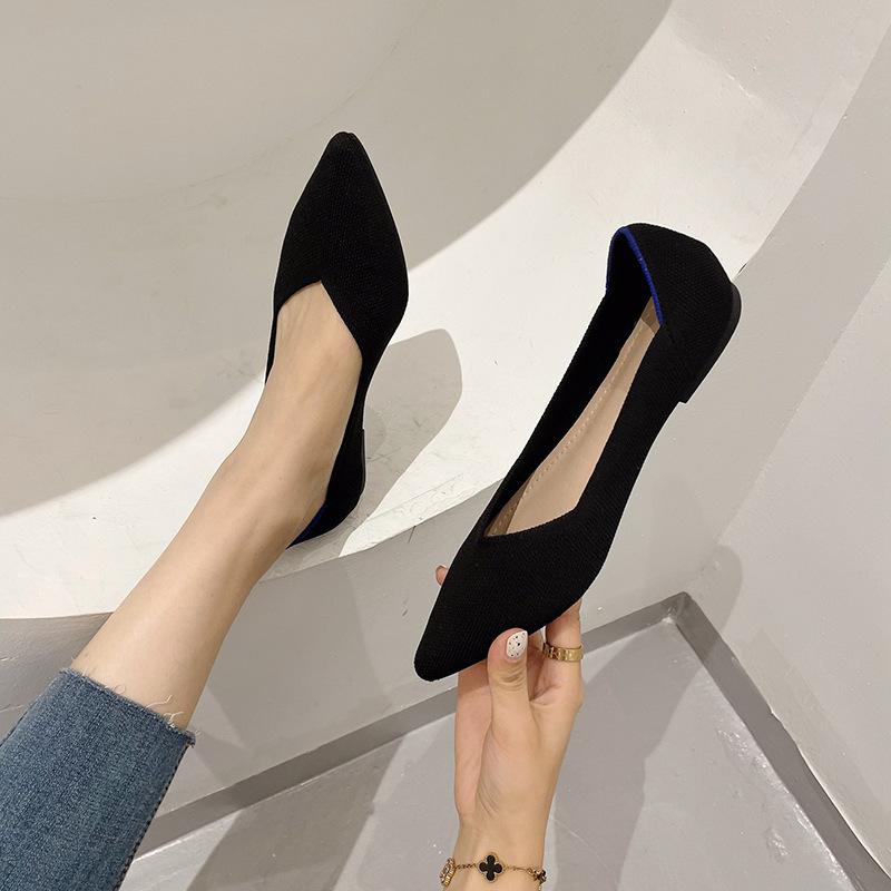 

Princess shoes knitted single shoes flat shoes Amazon large size women s shoes soft-soled casual shoes 42 чорний