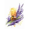 Fresh Bees Collecting Honey And Canned Honey Poster Print Wall Art Pictures Canvas Painting Living Room Bedroom Home Decor Gift