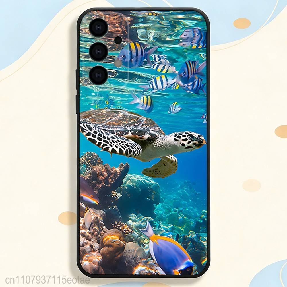 Coole Meeresschildkröte Handyhülle für Samsung S26 S24 S22 S25 Ultra S9 S20 FE S23 Plus S10 S21 Stoßfeste Funda Hülle