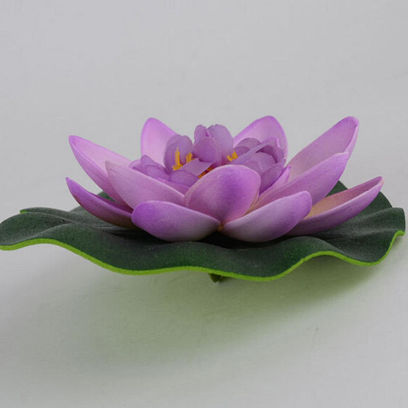 Sale Diy Artificial Water Lotus Floating Flower Fish Tank Spa Pool Plant Deco