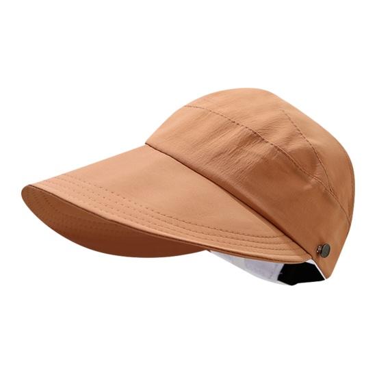 Empty Top Sun Hat for Women, Adjustable Straps Extended Brim Outdoor Hat, Lightweight Breathable Sun Protection Hat for Sports And Exercise