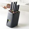 Knife Safety Block - Joseph Joseph 10125 - 6 Knives - Grey - Contemporary Design