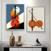 Abstract Creative Violin Instruments Elements Art Postersmurals Canvas Prints Music Classrooms Bedrooms Room Home Decoation