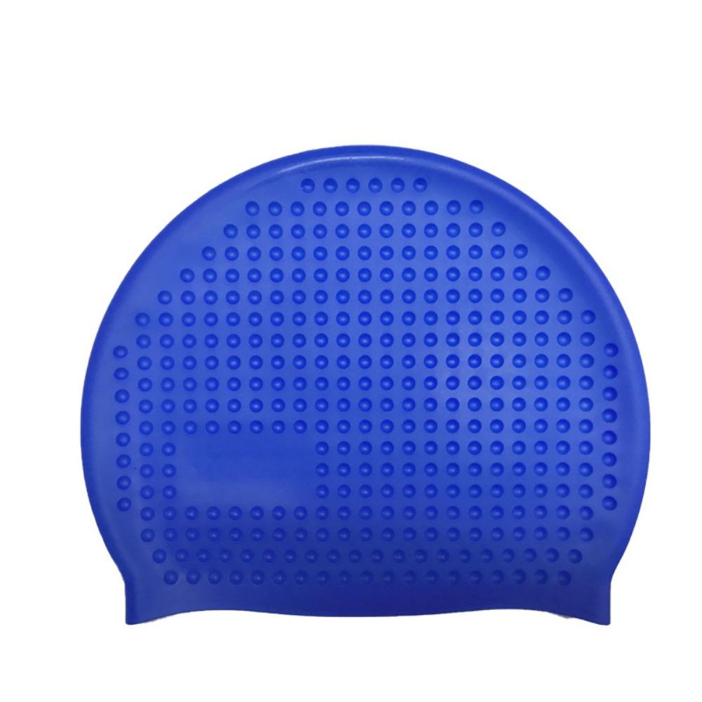 Non-Slip Silicone Swim Cap Elastic Wrinkle Free Snorkeling Cap Durable Long Hair Protection Waterproof Bathing Cap Swim Training