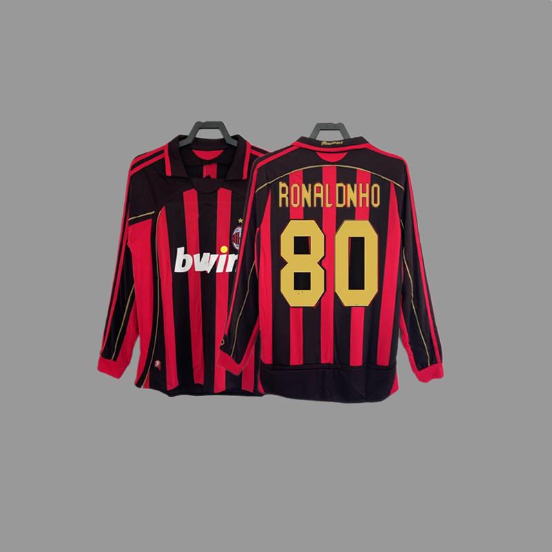 AC vintage jersey football jersey Maldini Tonali Ibka Piatek Shevchenko jersey