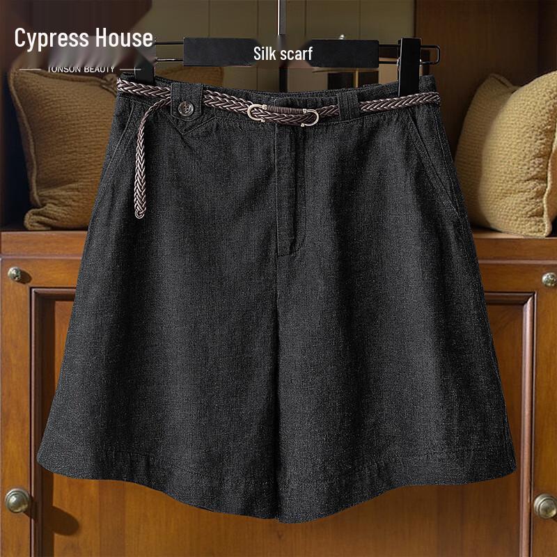 Women s High-Waisted Wide-Leg Denim Shorts XL