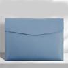Business Folder Water Resistant Leather Document Organiser Carrying Case Magnetic Button Closure 330x240cm for Office