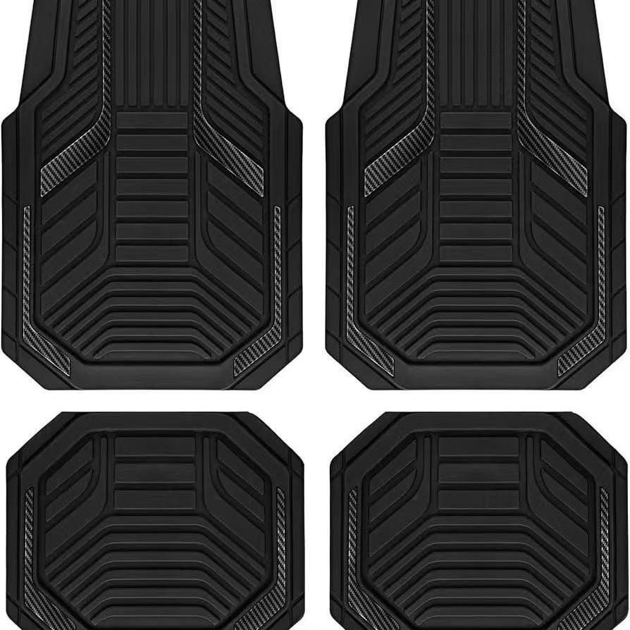 Crystal Velvet Non-Slip Car Floor Mats - Dirt & Wear-Resistant, Easy To Clean.